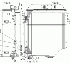 Блок радиаторов 64-08-15СП Б12 схема