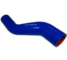 Патрубок Камаз радиатора верхний (S образный) (L100/150, d60/70) (Синий Силикон) 65115-1303010-10 фото