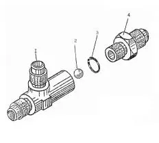 Клапан ИЛИ (А100202.0100) схема