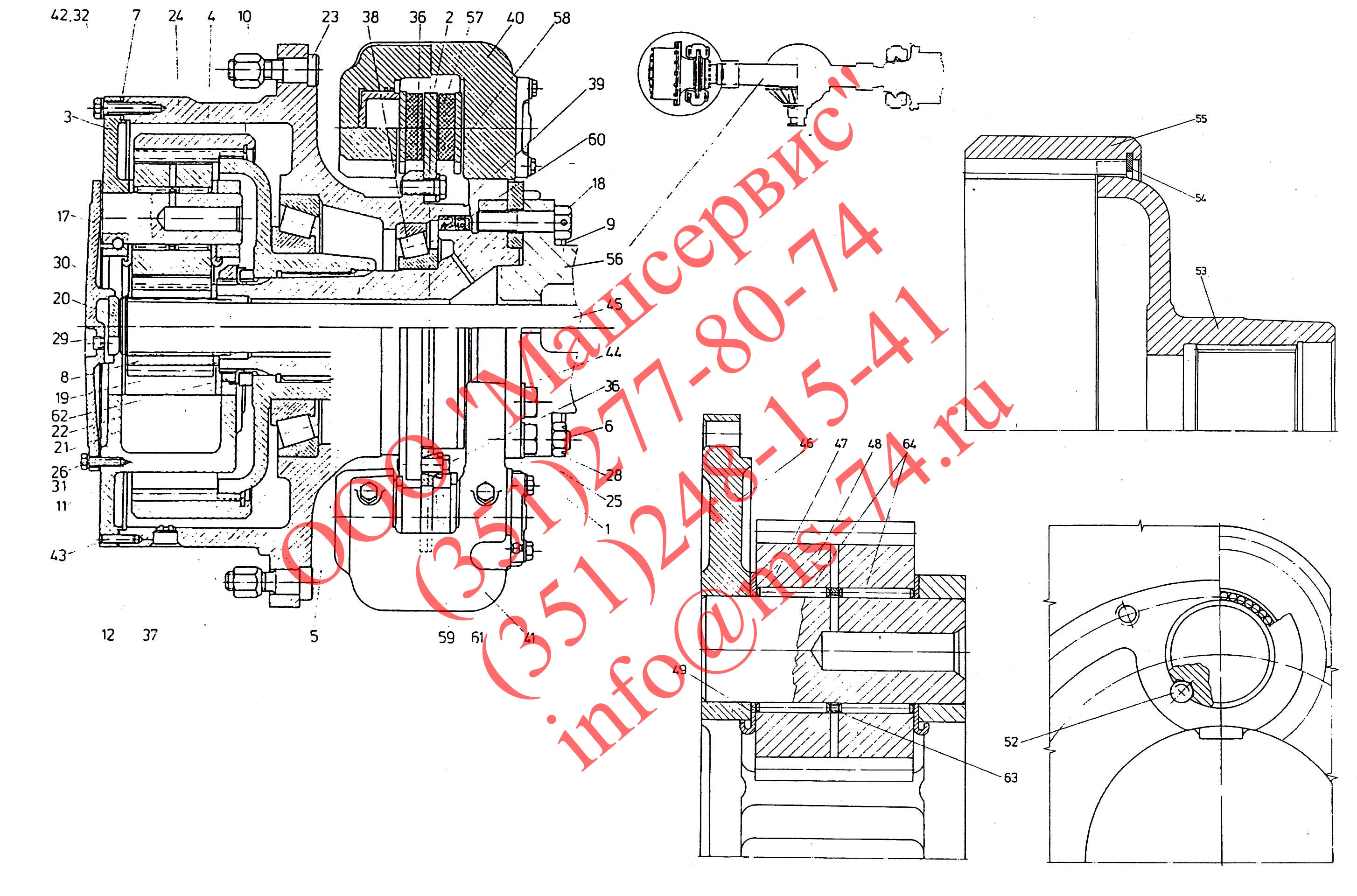 Планетарная передача L-34 315-46-0013 с тормозом