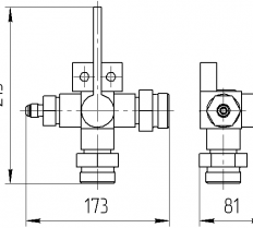 Кран двухходовой КС-55713-1.83.290 КС-55713 схема