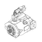 Гидронасос J4VTG90 HW100/33ML-NC4V9 4F0000AF аналог 416.0.90LY2S3F33C222HP/NNF1NNBY1
