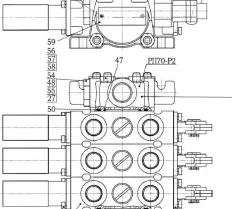 Гидрораспределитель РП-70 чертеж