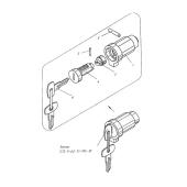 Цилиндр выключателя замка в сборе 31011-6105420 МКСМ-800
