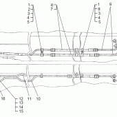 Прокладка 700-46-2175 для трубопроводов перекоса отвала Б11