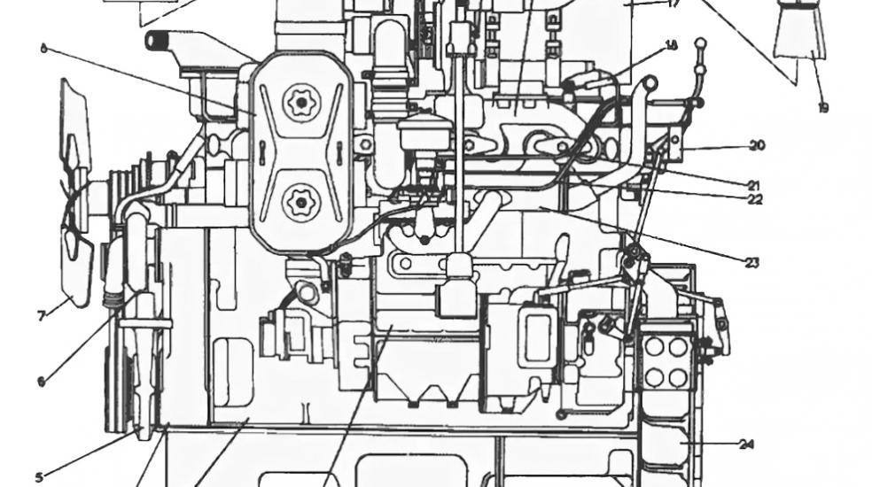 Двигатель Д-180 чертеж