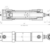 Гидроцилиндр ЦГ-25.16х100.11