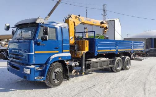 Легкий КМУ XCMG SQS125-4 на легком КАМАЗ КОМПАС 12 Легкий КМУ XCMG SQS125-4 на легком КАМАЗ КОМПАС 12