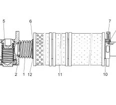 Фильтр гидросистемы 64-26-250СП Б10М, Т-130, Т-170 чертеж Фильтр гидросистемы 64-26-250СП Б10М, Т-130, Т-170 чертеж