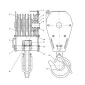 Крюковая подвеска ПК-20-19А-4-500-16 5