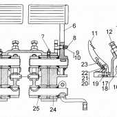 Механизм управления тормозами 64-13-128СП Б12
