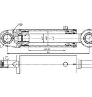 Гидроцилиндр ЦГ-100.60х250.11