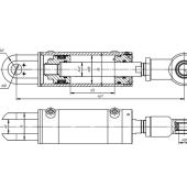 Гидроцилиндр ЦГ-80.40х123.04