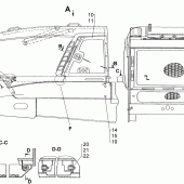 Боковина 114-55-105СП для капота трактора Б11