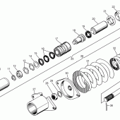 Кольцо пружинное 700-58-2273 для механизма натяжения и сдавания Б11