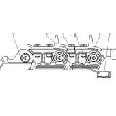 Бирка гусеницы 23.903.7900-4229-04 Т-40.01К