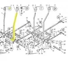 Рычаг КС-3577.70.020 10054 схема