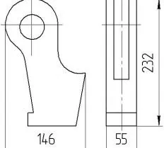 Обойма КС-45721.63.002 КС-45721 (25 тонн) чертеж