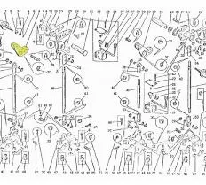 Рычаг КС-2573.34.003-01 для механизма блокировки подвески КС-3574.34.000 КС-3574 КС-3574 чертеж