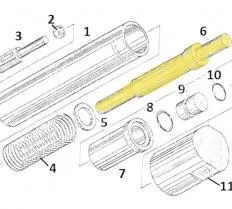 Шток КС-3577.26.314 КС-3577.26.310-1 чертеж