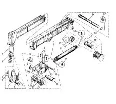 Шарнир КС-3577.63.130 для верхней секции стрелы КС-3577-3.63.100 Ивановец КС-3577-3 чертеж