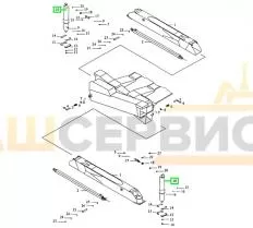 Гидроопора КС-35714.31.200 чертеж