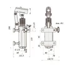 Втулка КС-4572А.56.302 автокрана КС-55730 чертеж