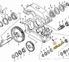 Вал-шестерня 124.-92 для редуктора 1Ц2У-250-31,5-11 Ивановец КС-35714 схема