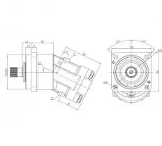 Гидромотор 310.3.112.00.06 КС-45721 (25 тонн) схема