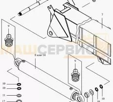 Стрела телескопическая КС-45717.61.100-07 чертеж