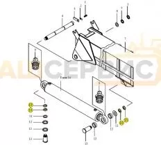 Гайка M60x2-7H.04.019 ГОСТ 11871-88 чертеж