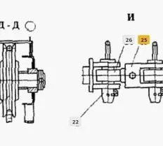 Вилка КС-357762.008 для установки гуська КС-45717.62.000-01 КС-45717К-1 чертеж