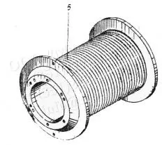 Барабан КС-3577.26.105 для лебедки КС-3577.26.000-3 Ивановец КС-3577 чертеж
