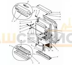 Радиатор масляный 533-9-62-22-180-1К схема