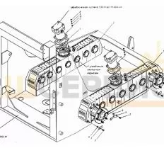 Коробка передач (лев.) 533-9-34-09-500-2К схема