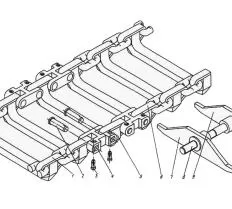 Гусеничная цепь П1.01.00.181-сб схема
