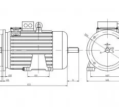 Электродвигатель МТF 111-6У1 3,5 кВт схема