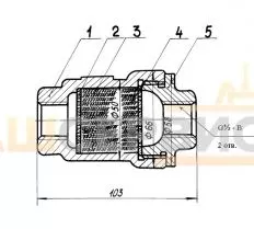 Фильтр контактора электровоза Э-114 А50М1.09.20.000 схема