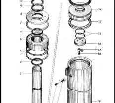 Гидроцилиндр полиспаста молота СП-67А.06.01.000СБ схема