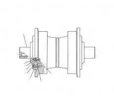 Каток опорный 2001-21-40-01-20СП схема
