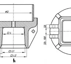 Наголовник НС-350/645-1-00СБ СП-76А (350х350) схема