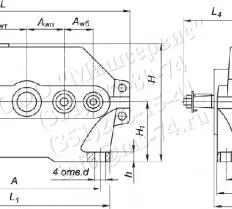 Редуктор 1Ц3У 160  чертеж