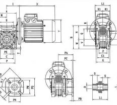 Червячный мотор редуктор NMRV 30 схема