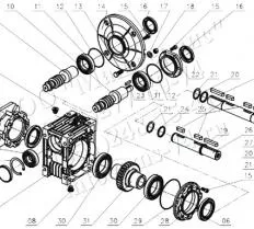 Червячный мотор-редуктор NMRV 50 схема