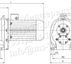 Мотор-редуктор 4МЦ2С-80 схема
