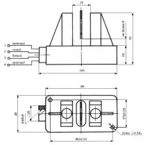 Выключатель БВК 260 чертеж