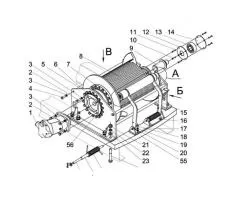 Колесо КС-3579.26.150-4 лебедки грузовой автокрана КС-3579