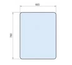 Стекло лобовое большое У7810.5.758 (780х665) КС-3577 фото
