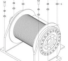 Лебёдка JQ140.34ELS КС-45721 (25 тонн) чертеж