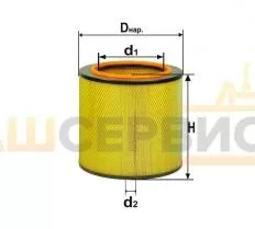 Элемент фильтрующий воздушный (ан. В4309 М, В4309-01) Т150-1109560 схема